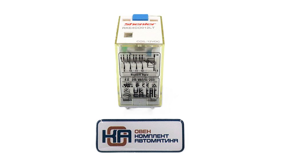 Промежуточное реле Shenler RKE4CO012LT 4CO 5A 12VDC