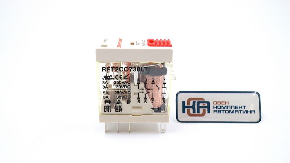 Промежуточное реле Shenler RFT2CO730LT 2CO 8A 230VAC