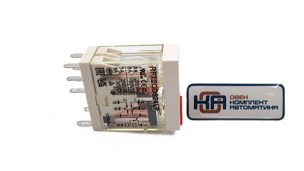 Промежуточное реле Shenler RFT2CO524LT 2CO 8A 24VAC