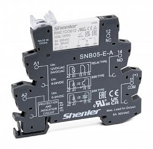 Комплект интерфейсного реле Shenler RNC1CO024 с колодкой SNB05-E-A